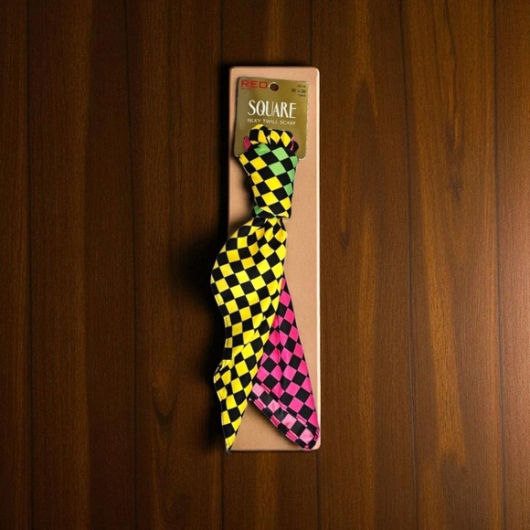 RED BY KISS Silky Twill Scarf Square 36" x 36" - Picture 1 of 4